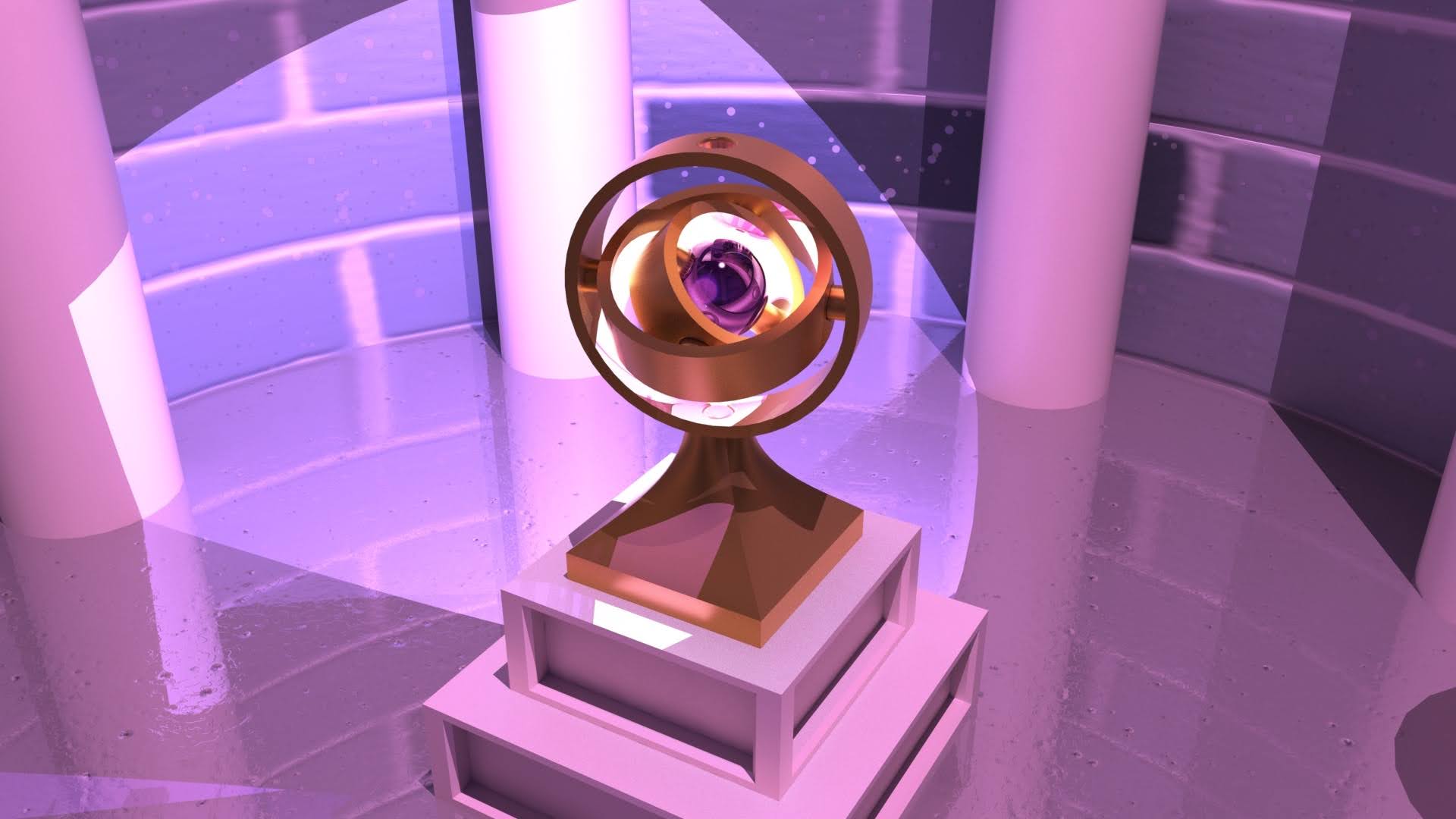 3D gyroscopic model